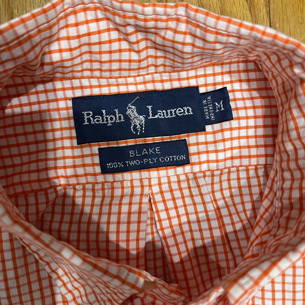 Ralph Lauren check Casual Dress shirt Sz M - Picture 3 of 4